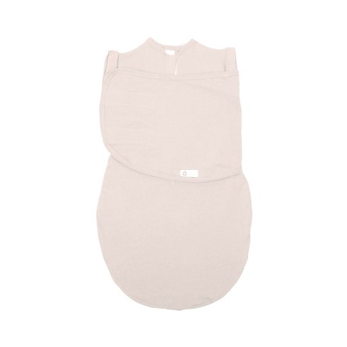 Embe 3-6mo Transitional Swaddle Sack With Arm Snaps, Convertible, Cream ...