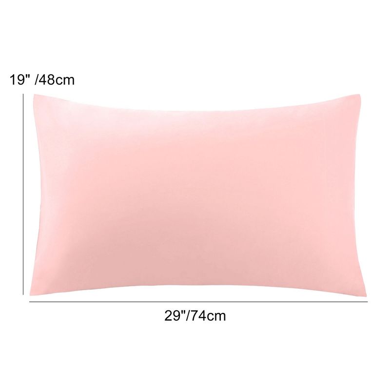 PiccoCasa 2 Pcs 100% Cotton Envelope closure design Washable Pillowcases, 4 of 7
