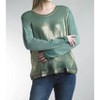 Women's Painted Long Sleeve Tee - TEMPO PARIS - 3 of 3