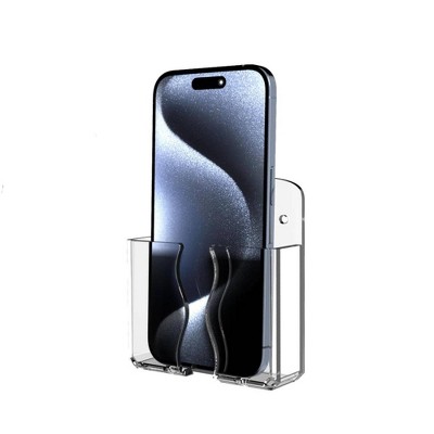 Orieon Techs Wall Mounted Clear Adhesive Phone Stand