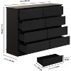 8 Drawer Dressers for Bedroom, Chest of Drawers with Deep Drawers, Large Double Dresser for Closet with Wide Top, Horizontal Wooden Dresser - 2 of 4