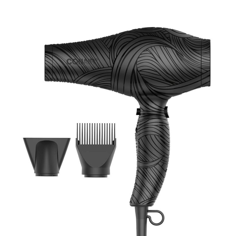 Conair The Curl Collective Ceramic Ionic Hair Dryer - Black, 1 of 17