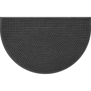 WaterHog 2'x3'3" Squares Indoor/Outdoor Half Round Door Mat - 1 of 4