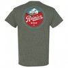 Mens Rainier Beer Distressed Mountain Logo Front and Back T-Shirt - 3 of 4