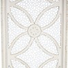 Olivia & May 44"x13" Wooden Floral Panel Wall Decor with Cutout Metal Backing and Beaded Frame White: Modern Botanical Art - 4 of 4
