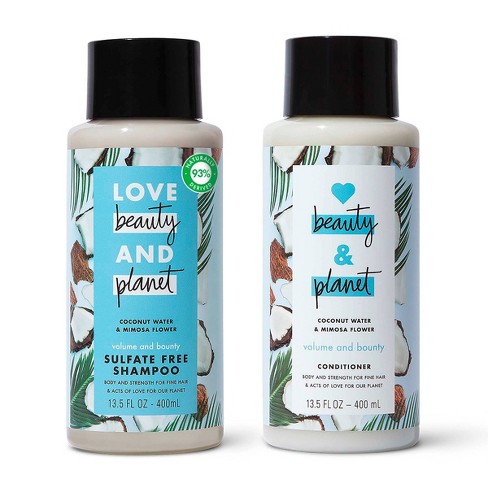 Love Beauty And Planet Coconut Water Shampoo And Conditioner 27 Fl Oz Target