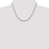 Black Bow Jewelry 4.25mm, Sterling Silver, Hollow Rolo Chain Necklace - 2 of 4