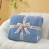 Snuggle Sac Fuzzy Cozy Reversible Microfiber Blanket,Ultra Soft Knit Throw,Solid Plush Design - 2 of 4