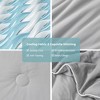 Cozy Bliss Seersucker Cooling Comforter – Lightweight Blanket Breathable & Soft Summer Bedding for Hot Sleepers - 3 of 4