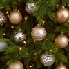 Holiday Shatterproof, 64 Count Christmas Tree Ornament Set, 80mm with Re-Useable Box - 3 of 4