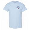 Mens Michelob Ultra Golfing Blue Colorway Front and Back Print T-Shirt - 2 of 4