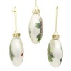 Kurt Adler 100MM Glass Cardinal With Holly Berry Flat Ball Ornaments, 3-Piece Box - 2 of 4