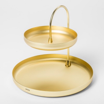 Two Tier Poise Tray Brass - Umbra