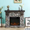 44" Freestanding Electric Fireplace Gray - Home Essentials - image 3 of 4