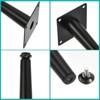 Unique Bargains Metal Sofa Furniture Leg with Screws for Cupboard Table 4 Pcs - 4 of 4