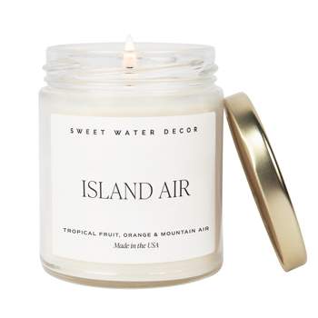 Sweet Water Decor Island Air 9oz Clear Jar Soy Candle