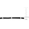 EVERLY JEWELRY | Sterling Silver 2.5mm Station with Black Rhodium Plating Bracelet - 8 in - 2 of 4