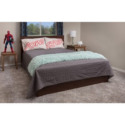 Turquoise Faux Fur Reversible Throw Blanket 50" x 65"