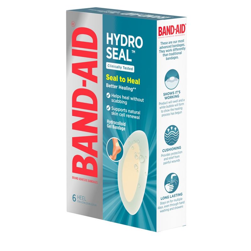 Band-Aid Brand Hydro Seal Adhesive Bandages for Heel Blisters - 6ct, 6 of 9