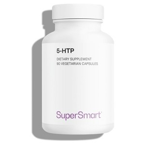 SuperSmart 5-HTP 98% 100mg per Day - Griffonia Simplicifolia Extract - 5-HydroxyTryptoPhan | Non-GMO & Gluten Free - 90 Vegetarian Capsules - 1 of 1
