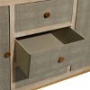 Contemporary Metal Cabinet Brown - Olivia & May: Chic Storage, 3 Drawers, No Assembly Required - 4 of 4