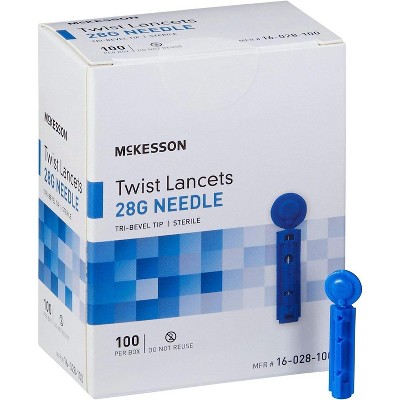 Mckesson 16-028-100 Twist Lancet 28G Needle (Box of 100)