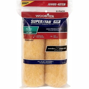 Wooster 6.5" Jumbo-Koter Super/Fab FTP 3/4" Nap Closed-End 2-Pack Roller Cover # RR983-6.5 - 1 of 2