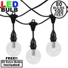 Novelty Lights 100 Feet Heavy Duty Light Strings and Sets with 80 Suspended E17 Sockets, Black Wire PVC Stringer, 15" Spacing, Non-Connectable - 2 of 4