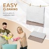 JOYMOR Baby Bedside Bassinet, Baby Bassinet, Pack n Play Convert Playpen, Quick Foldable Travel Bed with Wheels & Brake (Beige) - 2 of 4