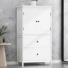 NicBex 43"x23" Tall&Wide Freestanding Bathroom Storage Cabinet,Versatile Storage Cabinet with 1 Door Cabinet,2 Large Drawer&Adjustable Shelves - 3 of 4