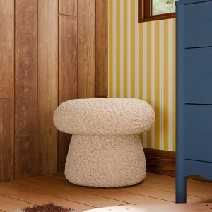 Babyletto Mushroom Pouf - Chai Shearling - 1 of 4
