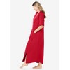 Dreams & Co. Petite Long French Terry Zip-Front Robe - 4 of 4
