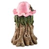 Resin Indoor/Outdoor Tree Girl with Pink Hat and Leafy Hair Garden Sculpture - 7.75 L x 7.5 W x 11.75 H - 4 of 4