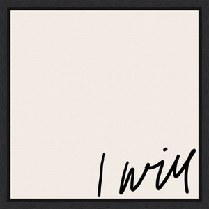 Amanti Art Can Will II by Anna Hambly Canvas Wall Art Print Framed 16 x 16-in. - 1 of 4