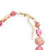 Ross-Simons Italian Pink and Gold Murano Glass Bead Necklace in 18kt Gold Over Sterling - 4 of 4