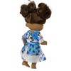 Doll Clothes Superstore Blue Floral Dress Fits Some Baby Alive And Little Baby Dolls - 3 of 4