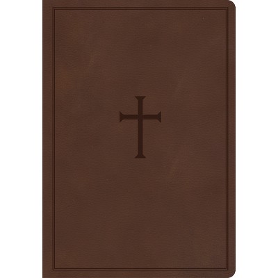 CSB Super Giant Print Reference Bible, Brown Leathertouch - by  Csb Bibles by Holman (Leather Bound)