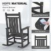 Coucheta Outdoor Rocking Chair - Oversized HDPE Patio Rocker (350lb Capacity, All-Weather Resistant) - 4 of 4