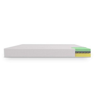 Twin 10-Inch White Memory Foam Mattress with Cooling Gel