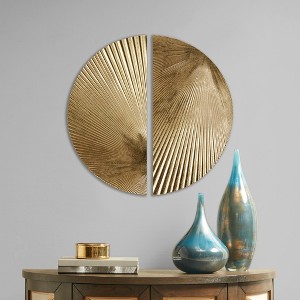 Half-moon 2-piece Metal Wall Decor Set - 1 of 4