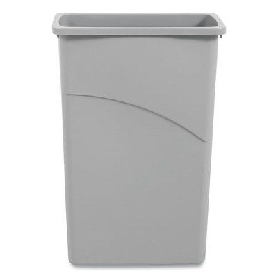 Slim Gray Plastic 23 Gallon Waste Container