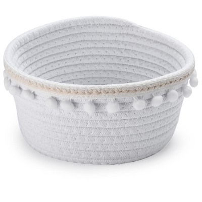 Hallops Cotton Rope Storage Basket Toy Basket, Decorative Blanket ...