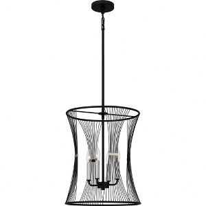 Quoizel Lighting Leiland 4 - Light Pendant in  Matte Black - 1 of 4