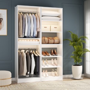 Aheaplus Closet System with Shoe Racks & Hanging Rods - 1 of 4