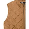 Allegra K Women's Stand Collar Lightweight Gilet Quilted Zip Vest - 4 of 4
