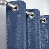 2pc Dainty Home Artistic 100% Blackout Grommet Curtain Panel Pair with 3D Lurex Texture - 2 of 4