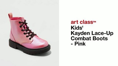 Girl combat boots target hot sale