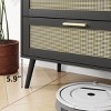 KTMBDW Rattan 6 Drawers Chest of Dressers, Modern 6 Drawer Dresser, Chest of Drawers Storage Cabinet for Living Room, Bedroom, Hallway - 4 of 4