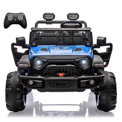 2 Seaters Kids Ride On Truck with Remote Control,20“ Large Seat Ride On Car for Toddlers