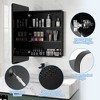 Tangkula 20 x30 Inch Bathroom Mirror Cabinet w/ Aluminum Frame Adjustable Shelves - 4 of 4
